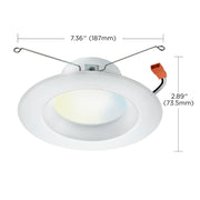 Satco S11260 5"/6" 10W LED Recessed Downlight, Tunable White, 120V