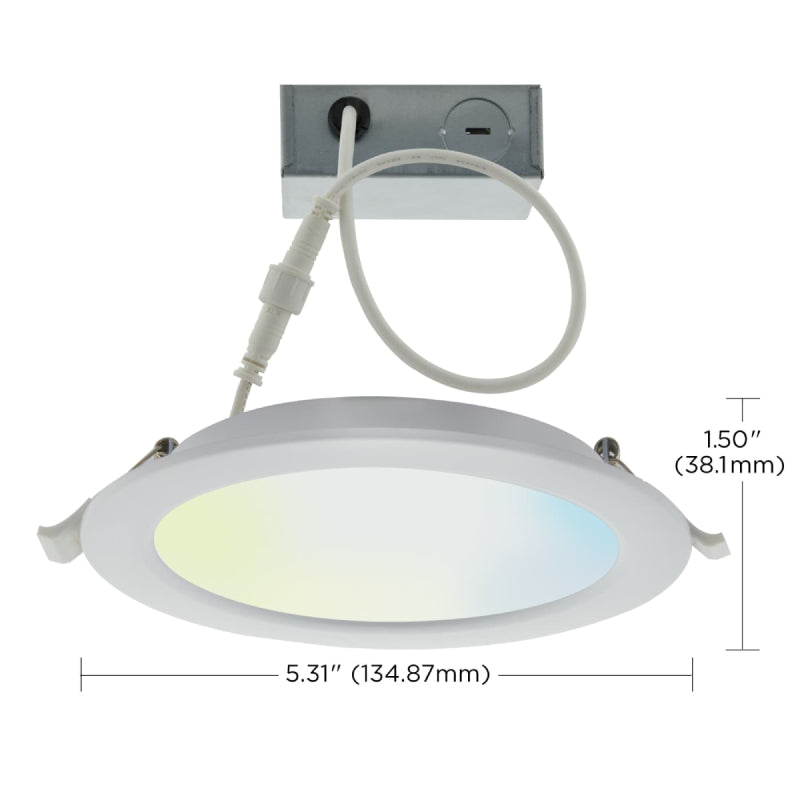 Satco S11261 4" 10W LED Direct Wire Downlight, Tunable White, 120V