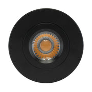 Satco S11619 4" 12W LED Direct Wire Gimbal Downlight, 3000K, Black Finish