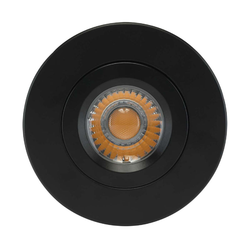 Satco S11619 4" 12W LED Direct Wire Gimbal Downlight, 3000K, Black Finish