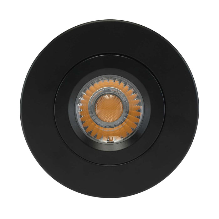 Satco S11619 4" 12W LED Direct Wire Gimbal Downlight, 3000K, Black Finish