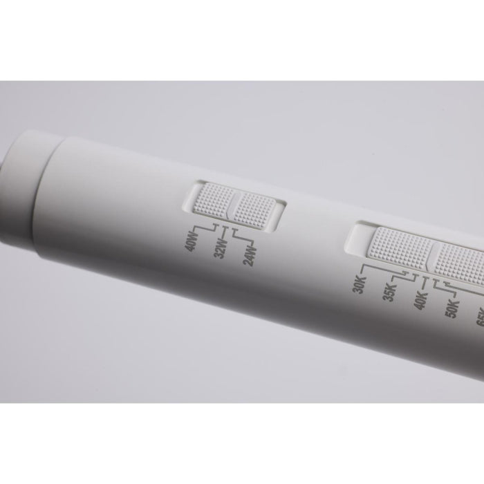 Satco S11757 8-ft 24W/32W/40W LED T8 Lamp, FA8 Base, 5CCT Selectable, Type B (Ballast Bypass), 2-Pack