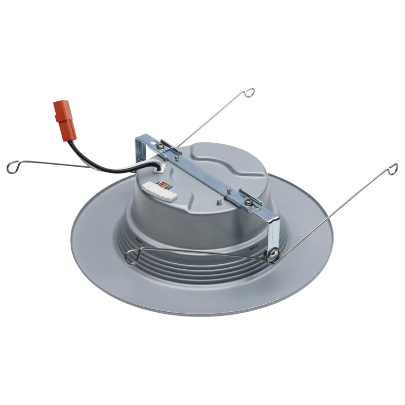 Satco S11836R1 6" Round 9W LED Downlight Retrofit, 5CCT Selectable, Brushed Nickel Finish