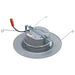Satco S11836R1 6" Round 9W LED Downlight Retrofit, 5CCT Selectable, Brushed Nickel Finish