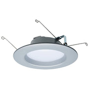 Satco S11836R1 6" Round 9W LED Downlight Retrofit, 5CCT Selectable, Brushed Nickel Finish