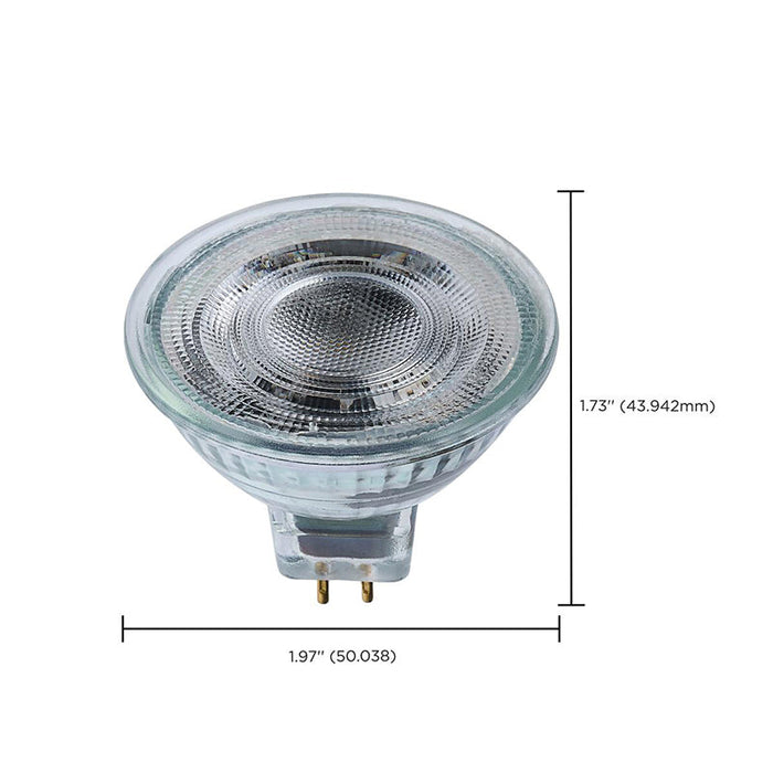 Satco S12367 5.5W MR16 LED Bulb, GU5.3 Base, 3500K