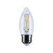 Satco S12502 5.5W B11 LED Bulb, E26 Base, 3000K, Clear