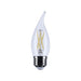 Satco S12513 5.5W CA10 LED Bulb, E26 Base, 5000K, Clear