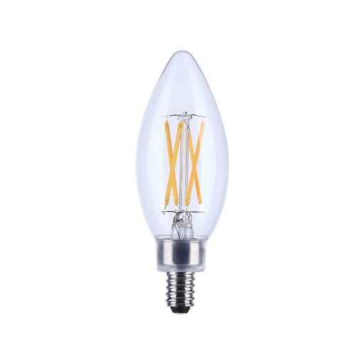Satco S21274 5.5W B11 LED Filament Bulb, E12 Base, 3000K, Clear