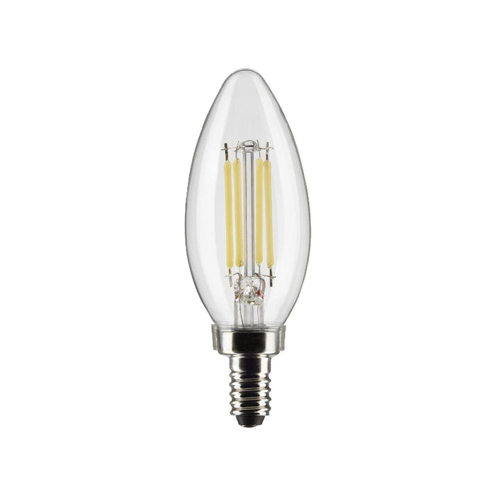 Satco S21276 5.5W B11 LED Filament Bulb, E12 Base, 4000K, Clear
