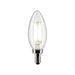 Satco S21277 5.5W B11 LED Filament Bulb, E12 Base, 5000K, Clear