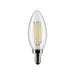 Satco S21277 5.5W B11 LED Filament Bulb, E12 Base, 5000K, Clear