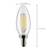 Satco S21277 5.5W B11 LED Filament Bulb, E12 Base, 5000K, Clear