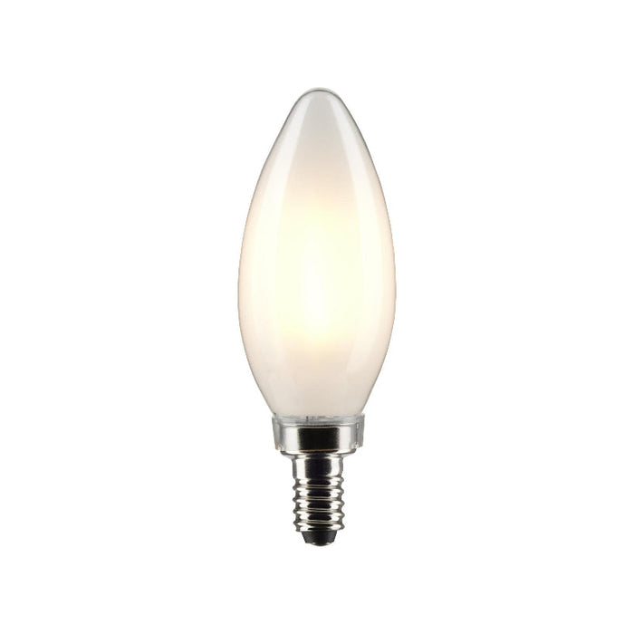 Satco S21279 5.5W B11 LED Filament Bulb, E12 Base, 3000K, Frost