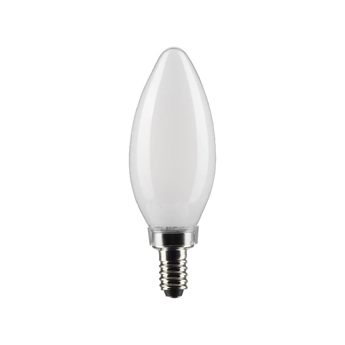 Satco S21280 5.5W B11 LED Filament Bulb, E12 Base, 4000K, Frost