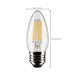 Satco S21291 5.5W B11 LED Bulb, E26 Base, 4000K, Clear