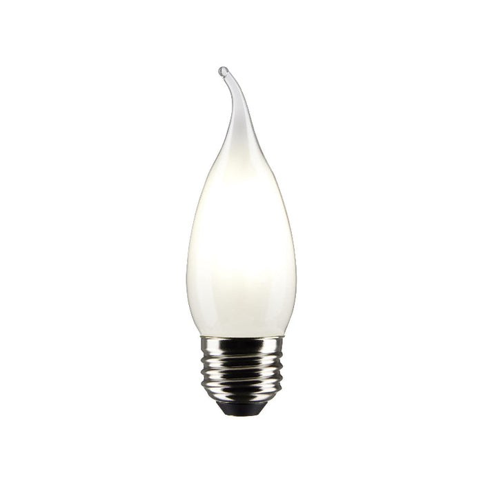 Satco S21321 5.5W CA10 LED Bulb, E26 Base, 4000K, Frost