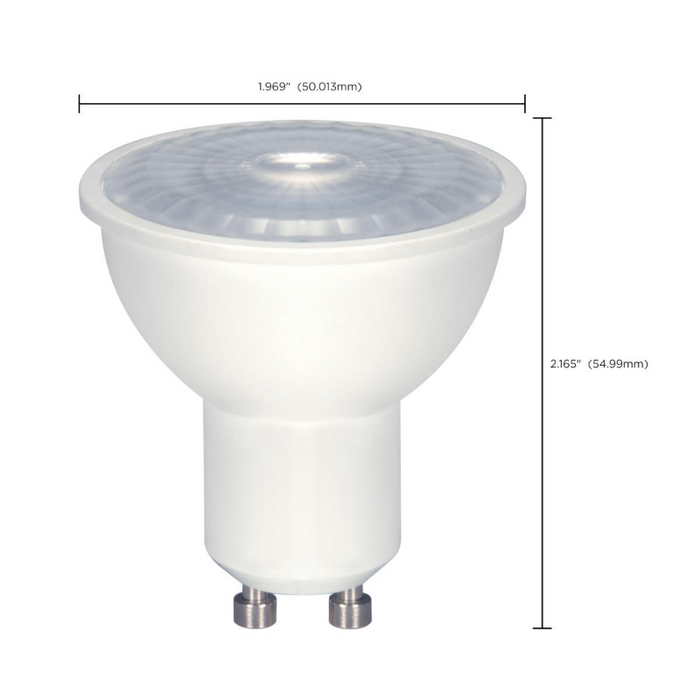 Satco S9384 6.5W MR16 Dimmable LED Bulb - GU10 base, 4000K