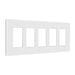 Enerlites SI8836 Screwless Decorator/GFCI Six-Gang Wall Plate