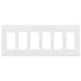 Enerlites SI8836 Screwless Decorator/GFCI Six-Gang Wall Plate