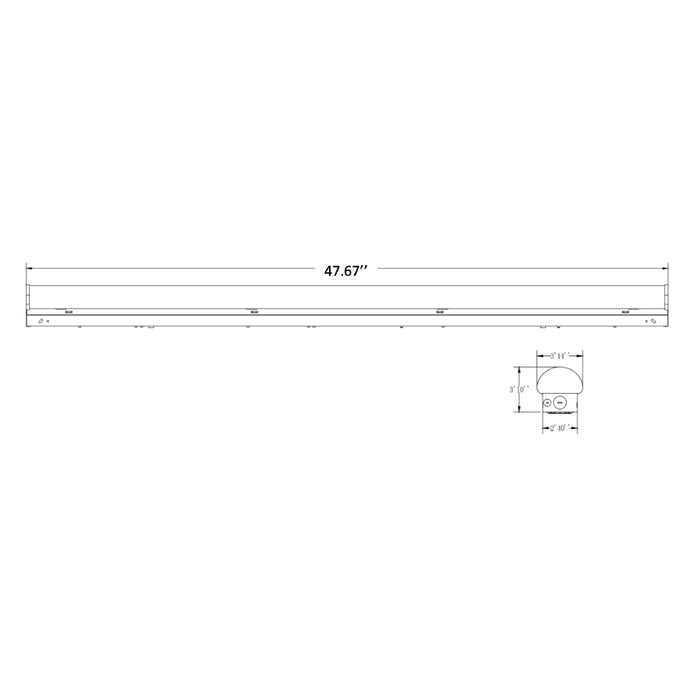 Energetic SLA 4-ft 30W/35W/40W LED Strip Light, 3CCT Selectable
