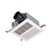 Airzone SNP50H-80H Ventilation Fan with Humidity, Low Sone, Shallow Housing, 50/80 CFM