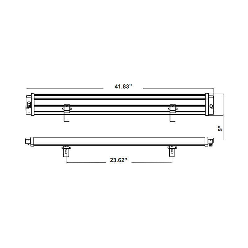 Westgate SOLS-PRO-4FT-50K 4-ft Pro Solar 10W LED Sign Light with Universal Mounting and Remote Control, 5000K, 1700 Lumens