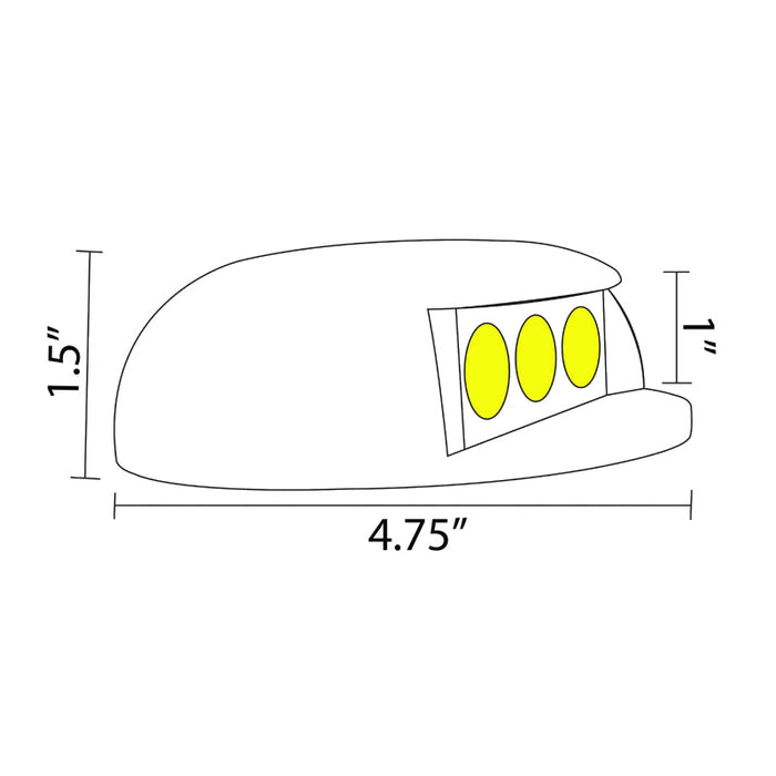 ABBA STA05 3W LED Aluminum Step/Deck Light