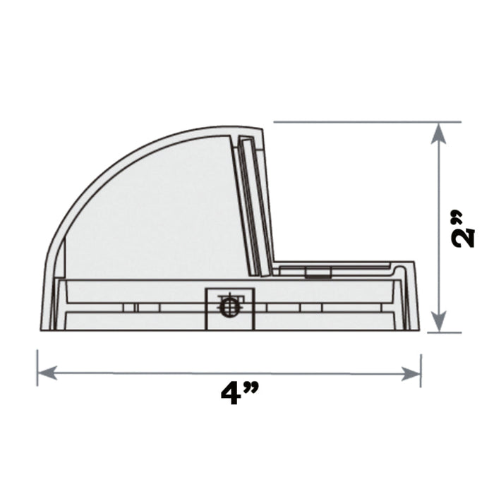 ABBA STA09 G4 LED Step/Deck Light