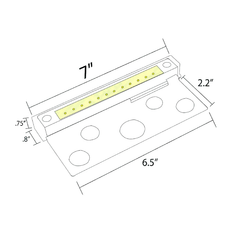 ABBA STB14 3W LED Aluminum Hardscape Light