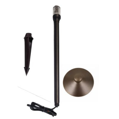 Elegant 12V 4W LED G4 Base Outdoor Weather Resistant Brass Spot Light, No Bulb Included, Antique Brass