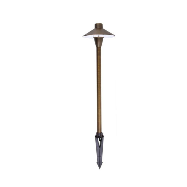 Elegant 12V 4W LED G4 Base Outdoor Weather Resistant Brass Spot Light, No Bulb Included, Antique Brass