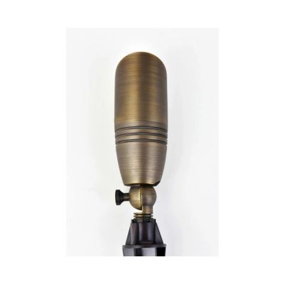 Elegant  12V 7W LED MR16 Outdoor Weather Resistant Brass Spot Light, No Bulb Included, Antique Brass