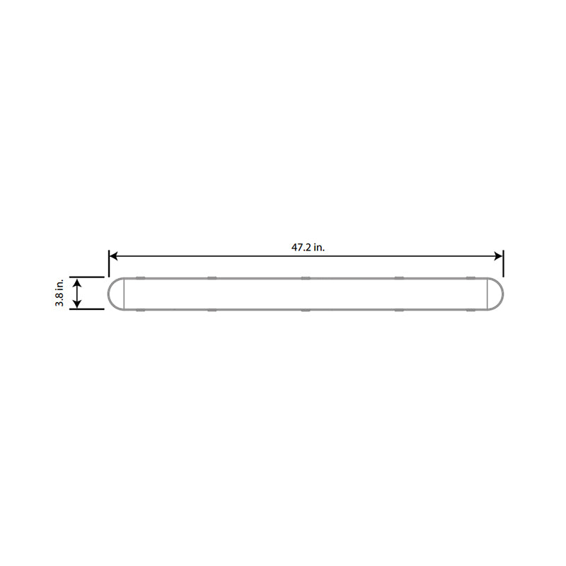Energetic VTA4N58SE83550 4-ft 34W/38W/45W LED Vapor Tight, 2CCT & 3 Lumens Selectable, 120-277V