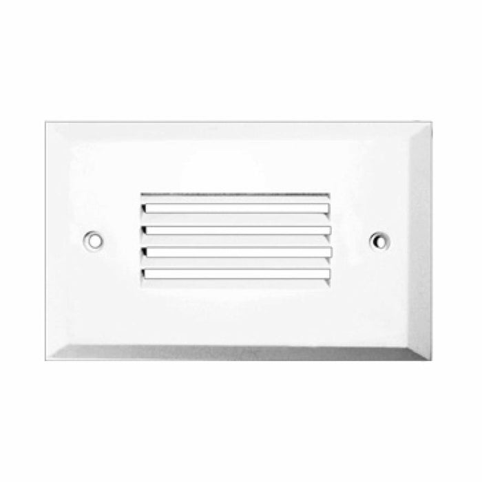 Westgate SLT-LH LED Step Light Horizontal Louver Face Plate, White