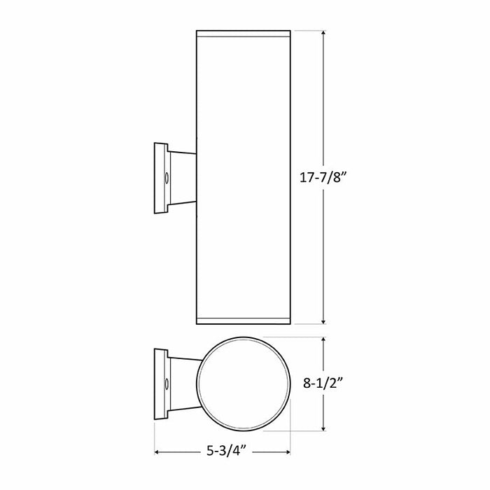 Westgate WMCL 40W LED Large Wall Mount Cylinder Lights, Multi-CCT - Up/Down Light