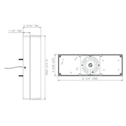 Westgate WMDL 15W/20W/25W 14" Tall Dual-Lens Vandal-Proof LED Wall Light with Photocell, 5CCT Selectable