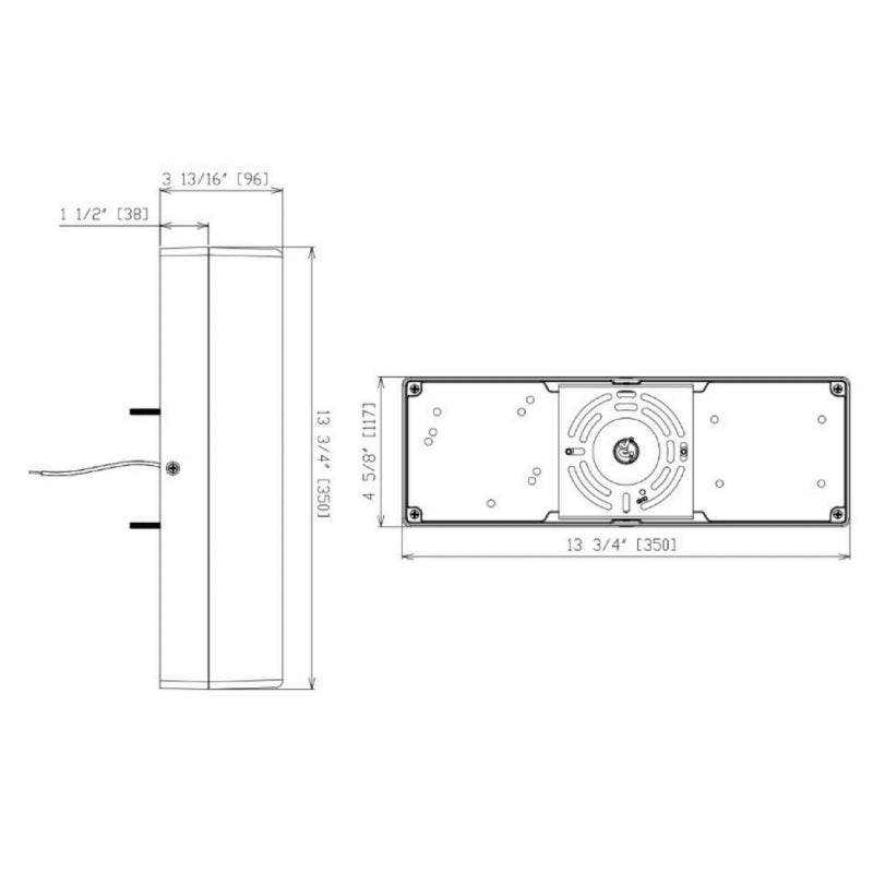 Westgate WMDL 15W/20W/25W 14" Tall Dual-Lens Vandal-Proof LED Wall Light with Photocell, 5CCT Selectable