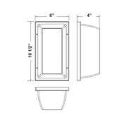 Westgate WPV 12W 11" Tall LED Vandal-Proof Outdoor Wall Light, 3CCT Selectable