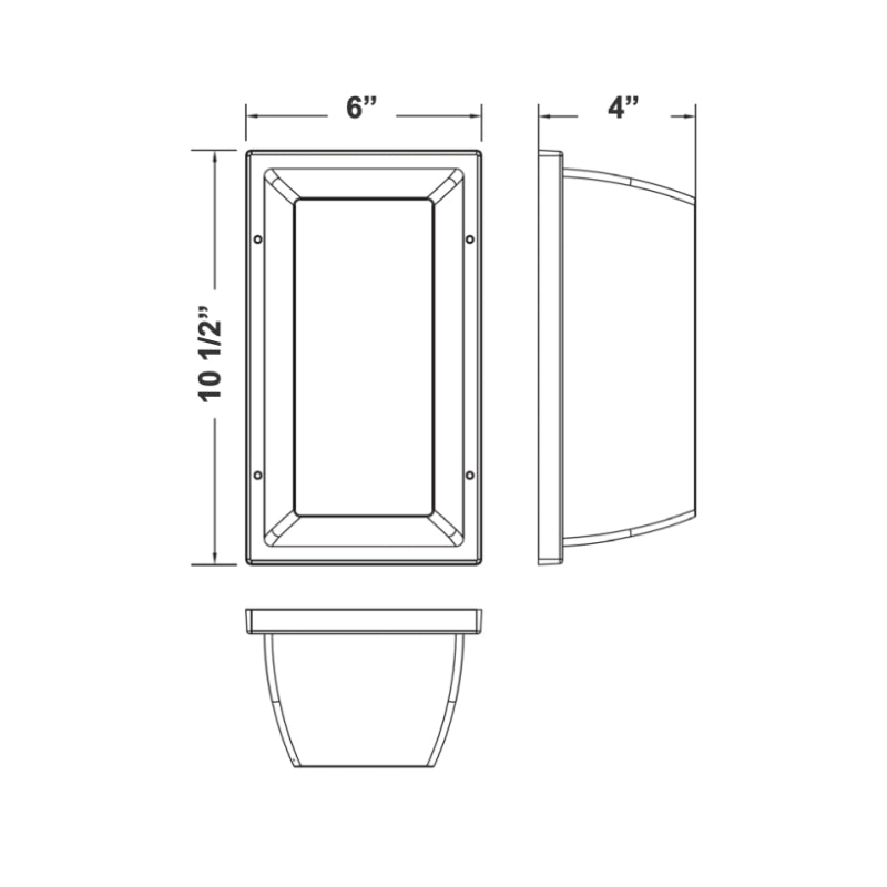 Westgate WPV 12W 11" Tall LED Vandal-Proof Outdoor Wall Light, 3CCT Selectable