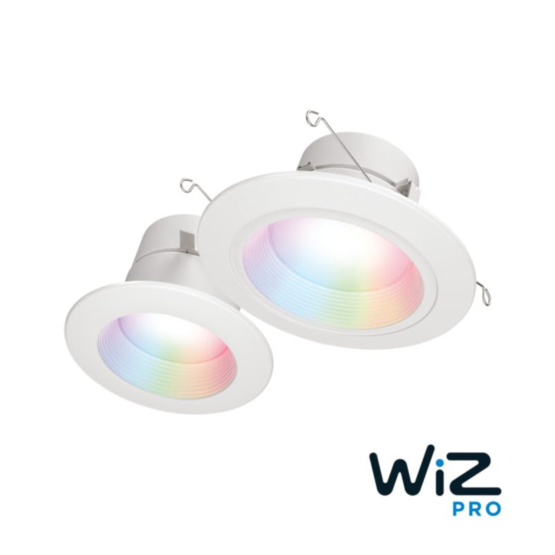 Halo RL4 WiZ Pro 4" Smart Wi-Fi Retrofit LED Downlight Module 600 Lumens, Full Color + Tuneable White 2200K-6500K, Matte White
