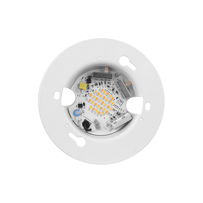 NICOR SureFit DLFv5 4" Ultra Slim 8W/10W/12W Surface Mount LED Downlight, 5CCT & 3 Lumens Selectable, 120V