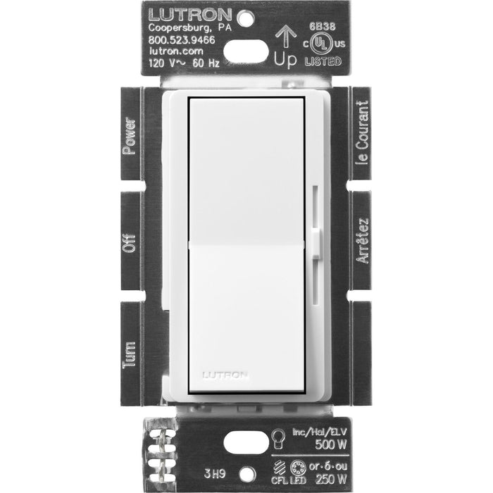 Lutron Diva 450 Watt 120 Volt 3-Way Magnetic Low Voltage Preset Dimmer with Locator Light