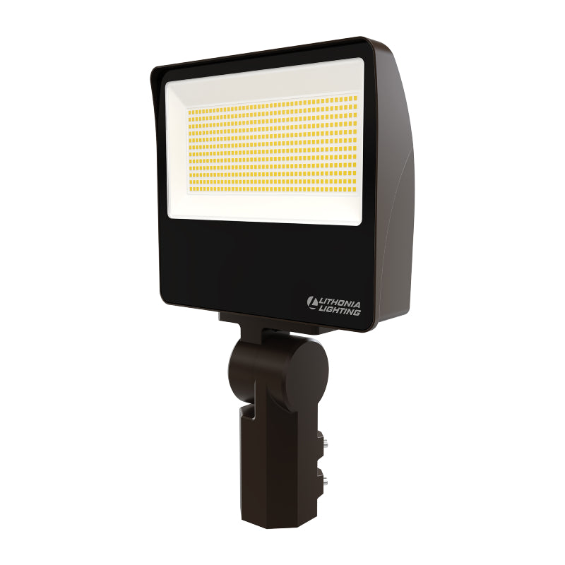 Lithonia Contractor Select ESXF4 Alo 150W LED Flood Light with Photocell, Knuckle/Yoke Mount, CCT Selectable, 120-277V
