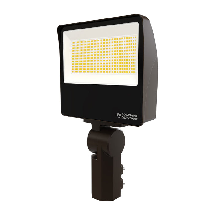 Lithonia Contractor Select ESXF4 Alo 150W LED Flood Light with Photocell, Knuckle/Yoke Mount, CCT Selectable, 120-277V