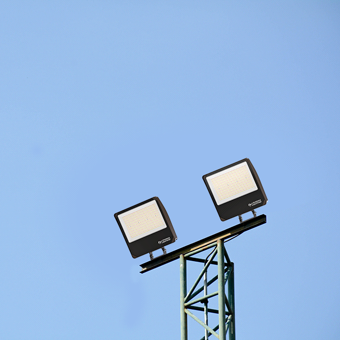 Lithonia Contractor Select ESXF5 ALO SWW2 LED Flood Light, Yoke/SlipFitter Mount, Switchable CCT & Lumen