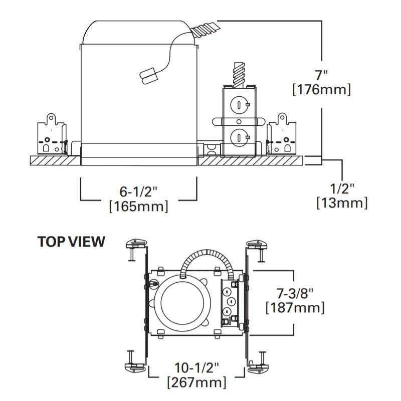 Halo H750ICAT 6" LED IC Air-Tite New Construction Housing