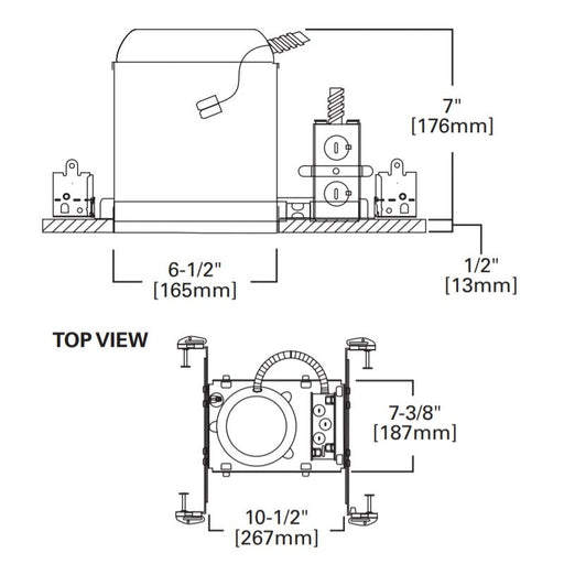 Halo H750ICAT 6" LED IC Air-Tite New Construction Housing