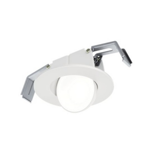 Halo HLA 3" Round Super Adjustable Recessed Canless LED Downlight, 5CCT Selectable, 120V, Matte White