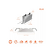 Halo HLA 6" Round Super Adjustable Recessed Canless LED Downlight, 5CCT Selectable, 120V, Matte White